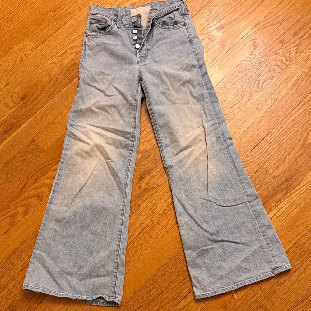MOTHER Light Blue Flare Jeans